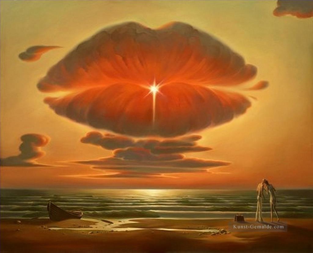 moderne zeitgenössische 06 Surrealismus Lippenwolken Ölgemälde